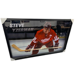 Hockey Cadre Bâton Game-Issued Autographié 68x41 - Steve Yzerman