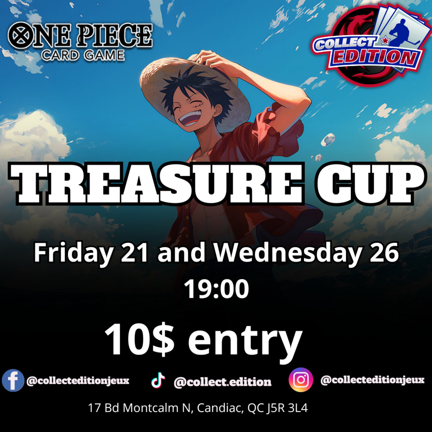 One Piece Treasure Cup - Mercredi 26 Novembre