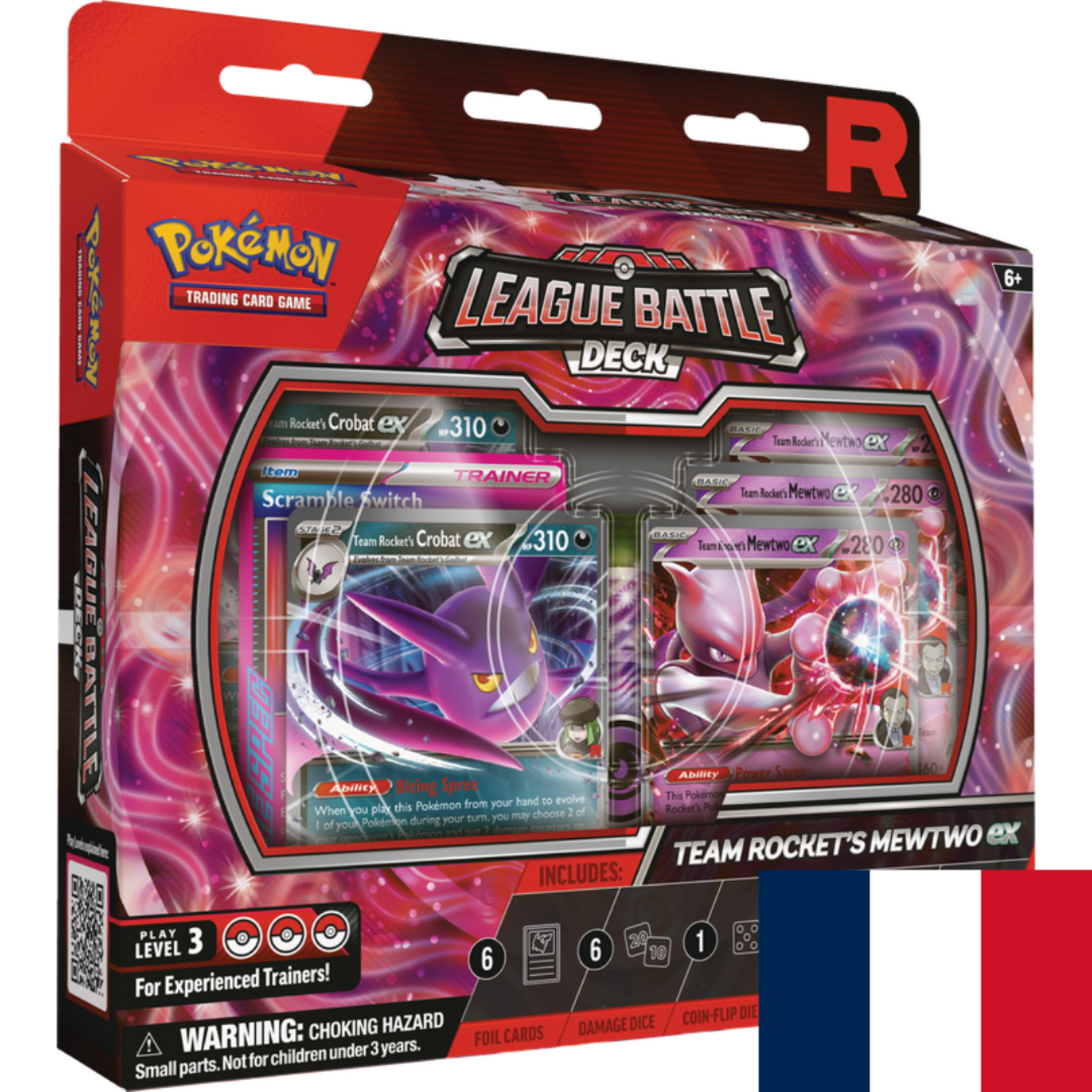 Pokemon League Battle Decks - Team Rocket's Mewtwo ex FRENCH
