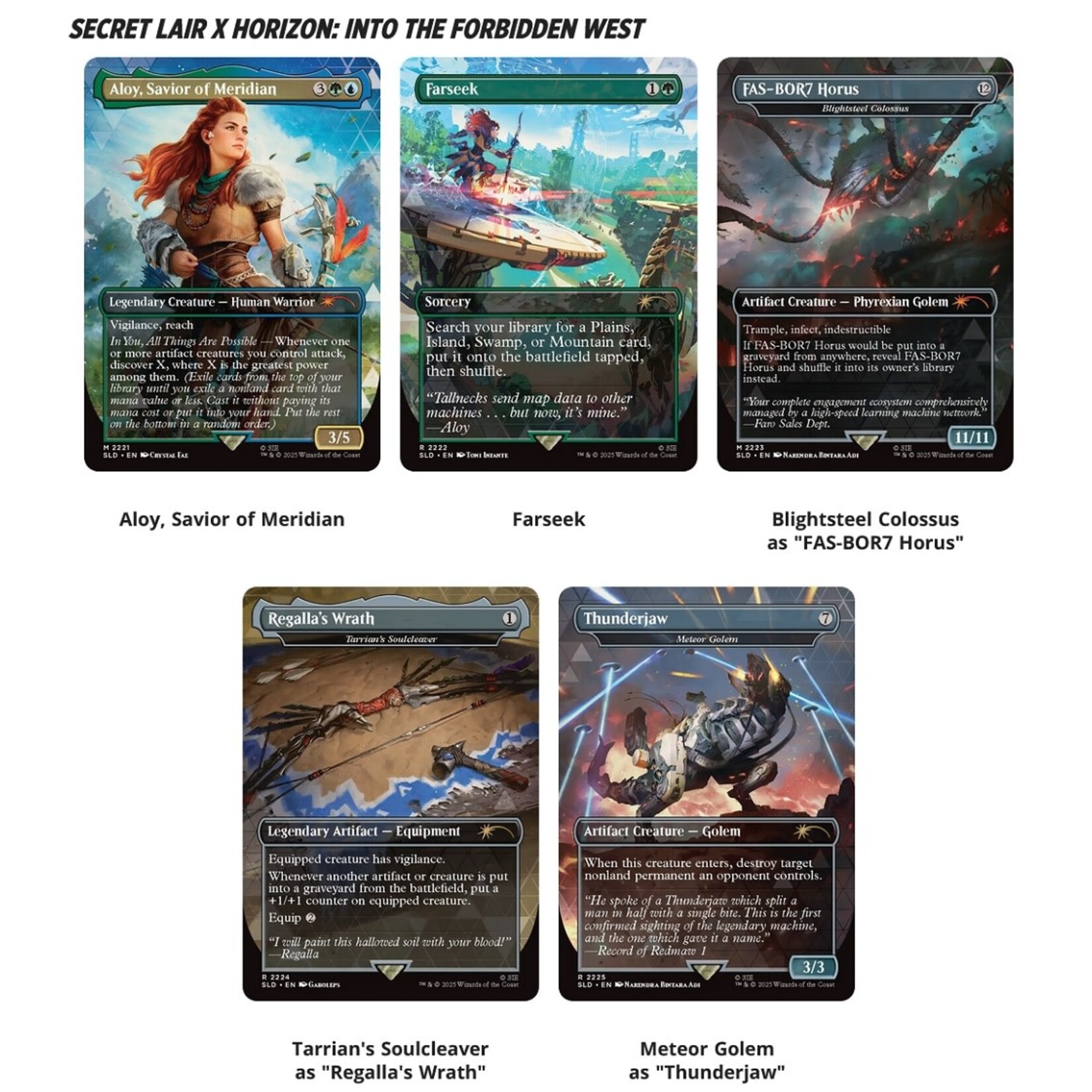 Secret Lair x PlayStation Horizon Zero Dawn: Huntress and the Machines - Non-Foil