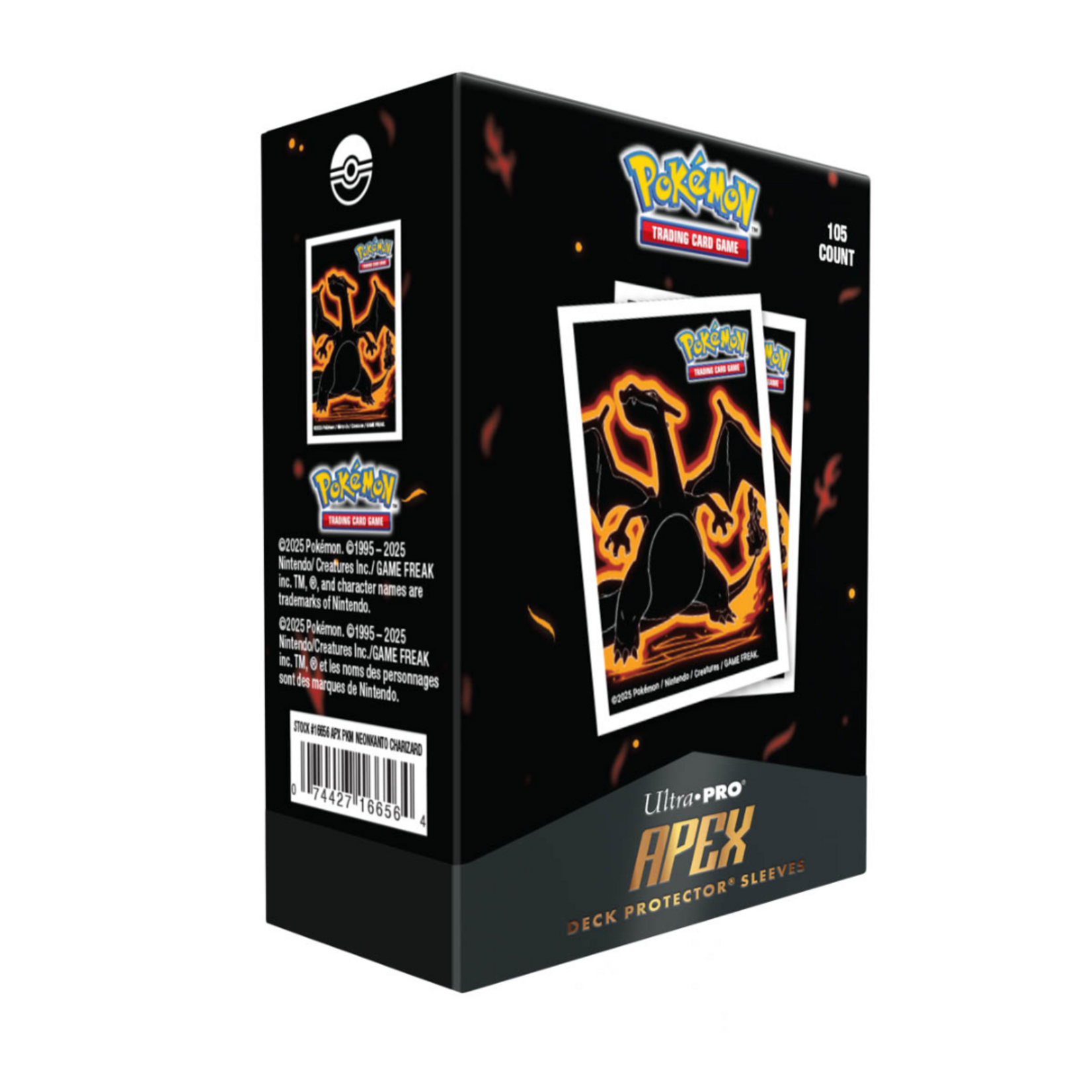Accessoires Sleeves Pokemon (105) Apex - Neon Kanto Charizard