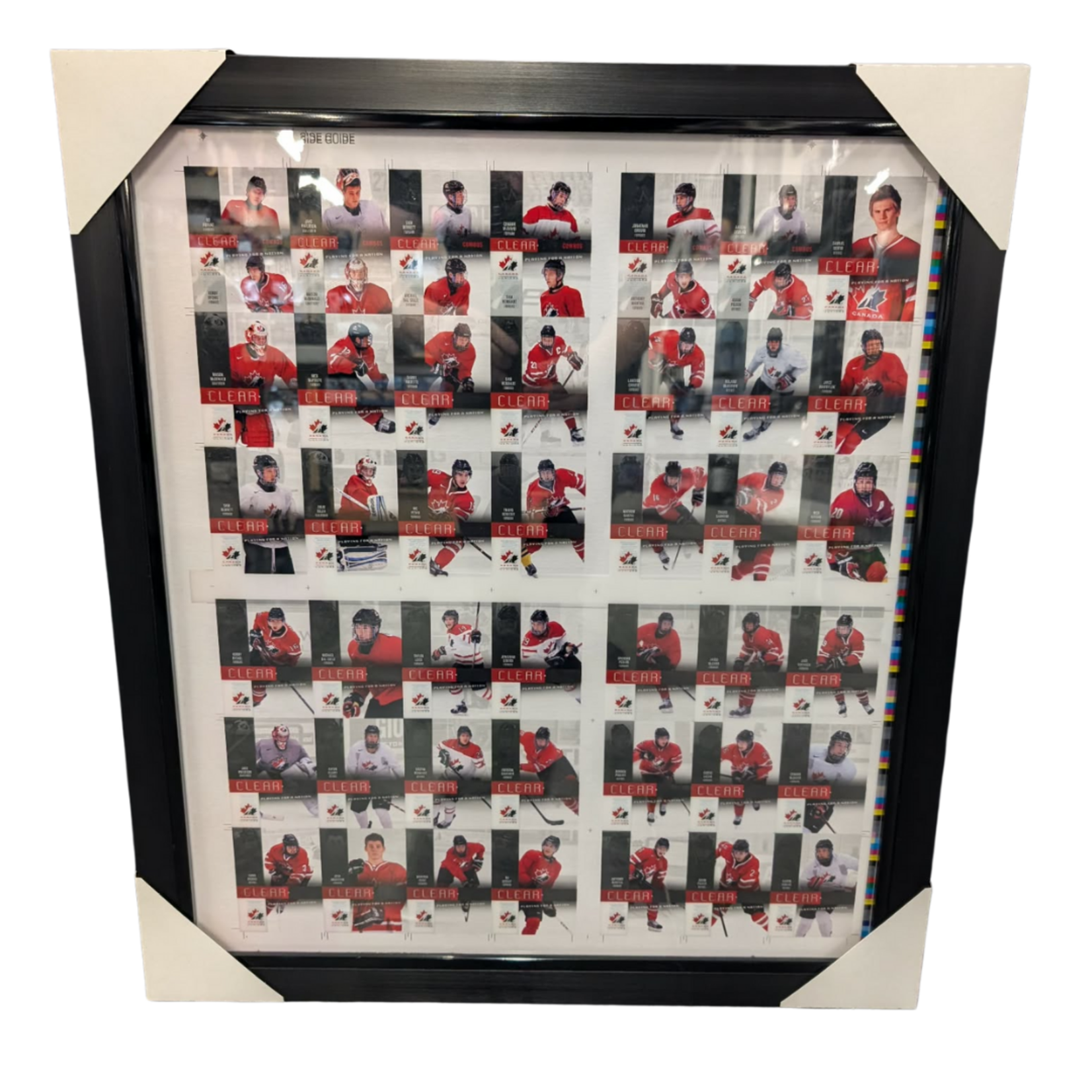 Hockey Cadre 28x25 Uncut Sheet 2014 Upper Deck Team Canada Clear Cut