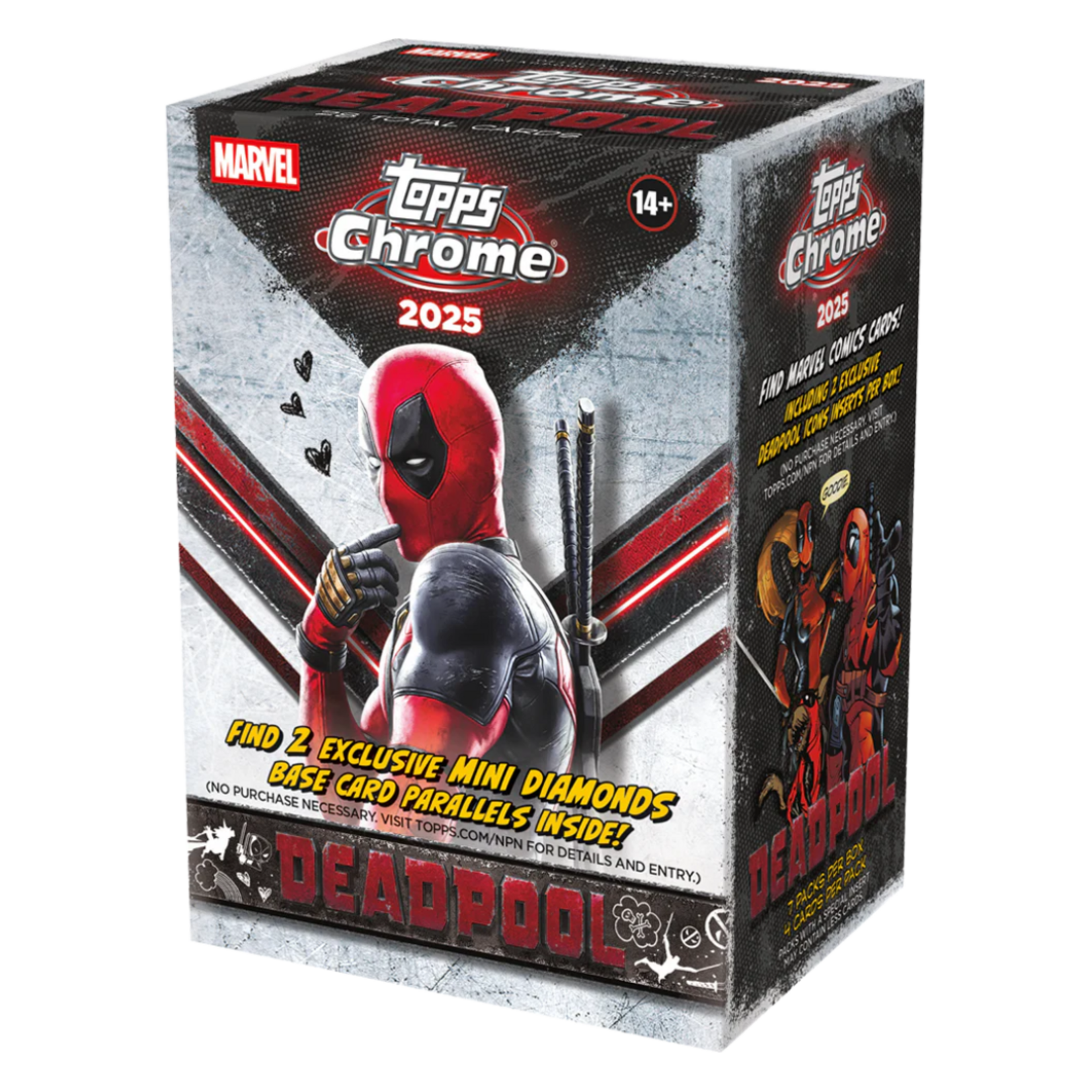 Marvel 2025 Marvel Topps Chrome Deadpool  - Value Box