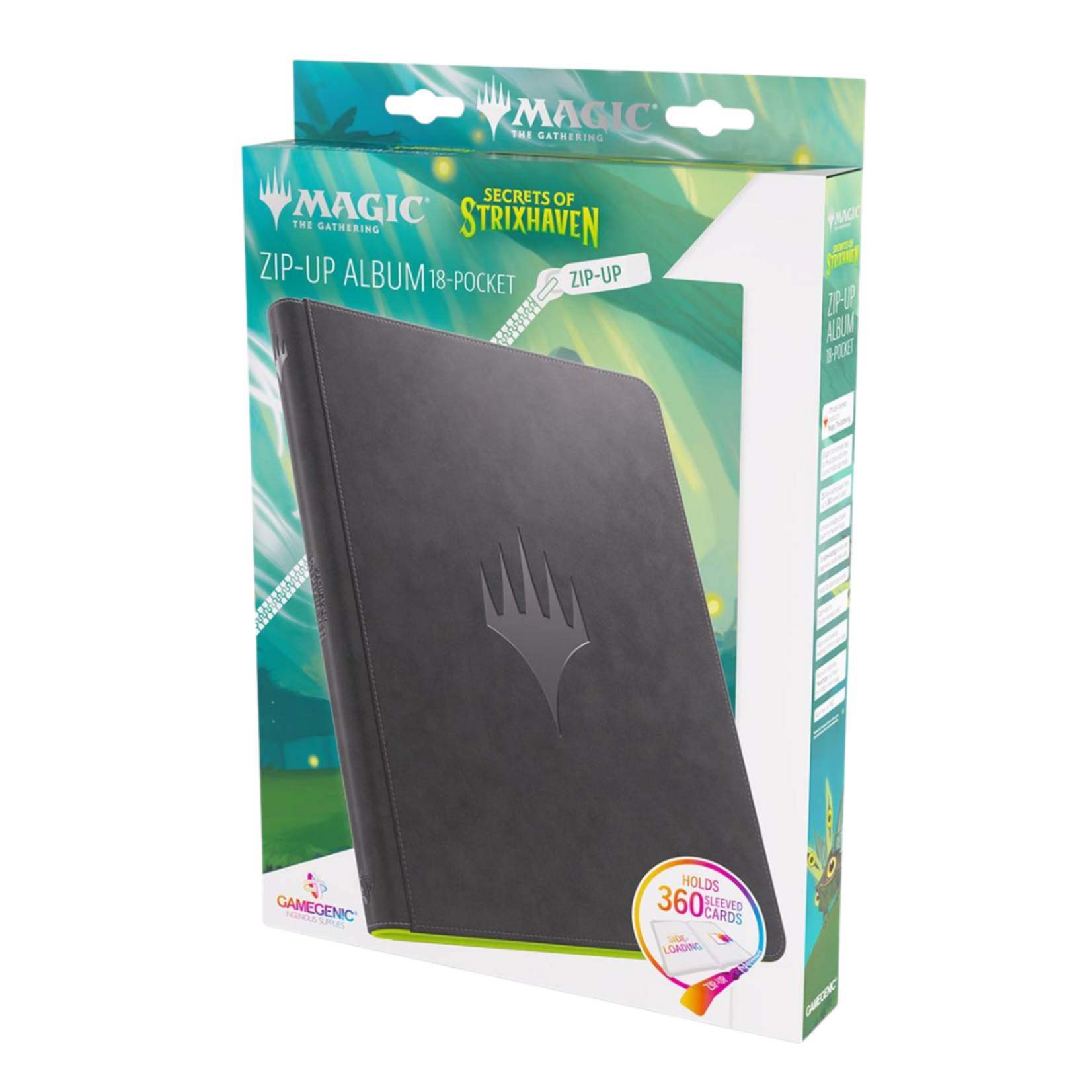 Binder Zip-Up Album 18 pkt MTG Secrets of Strixhaven - Black/Green