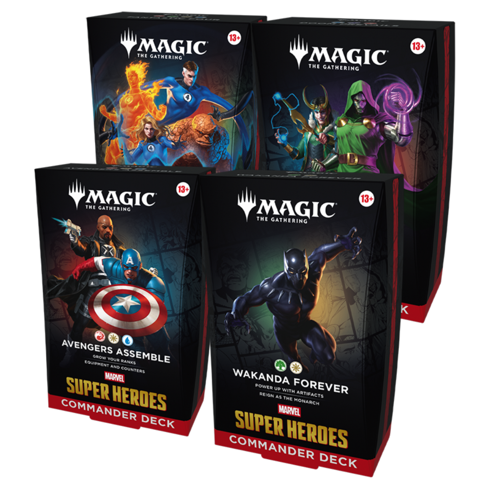 Marvel Super Heroes - Commander- Kit des 4 (Limite de 1 par Client) (Pre-Order)