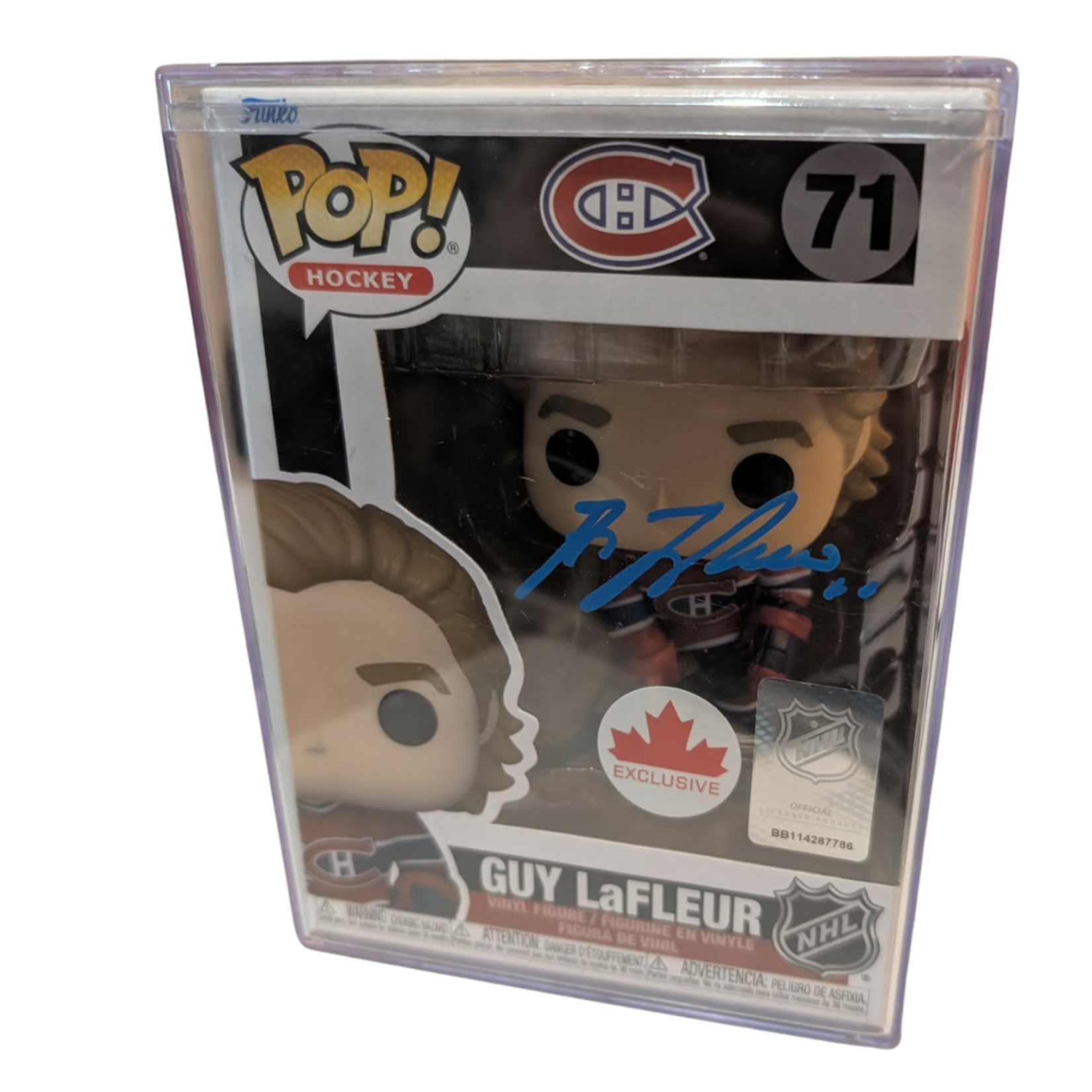 Hockey Pop! NHL Guy Lafleur (Red) - CDN Exclusive AUTOGRAPHIÉ avec COA