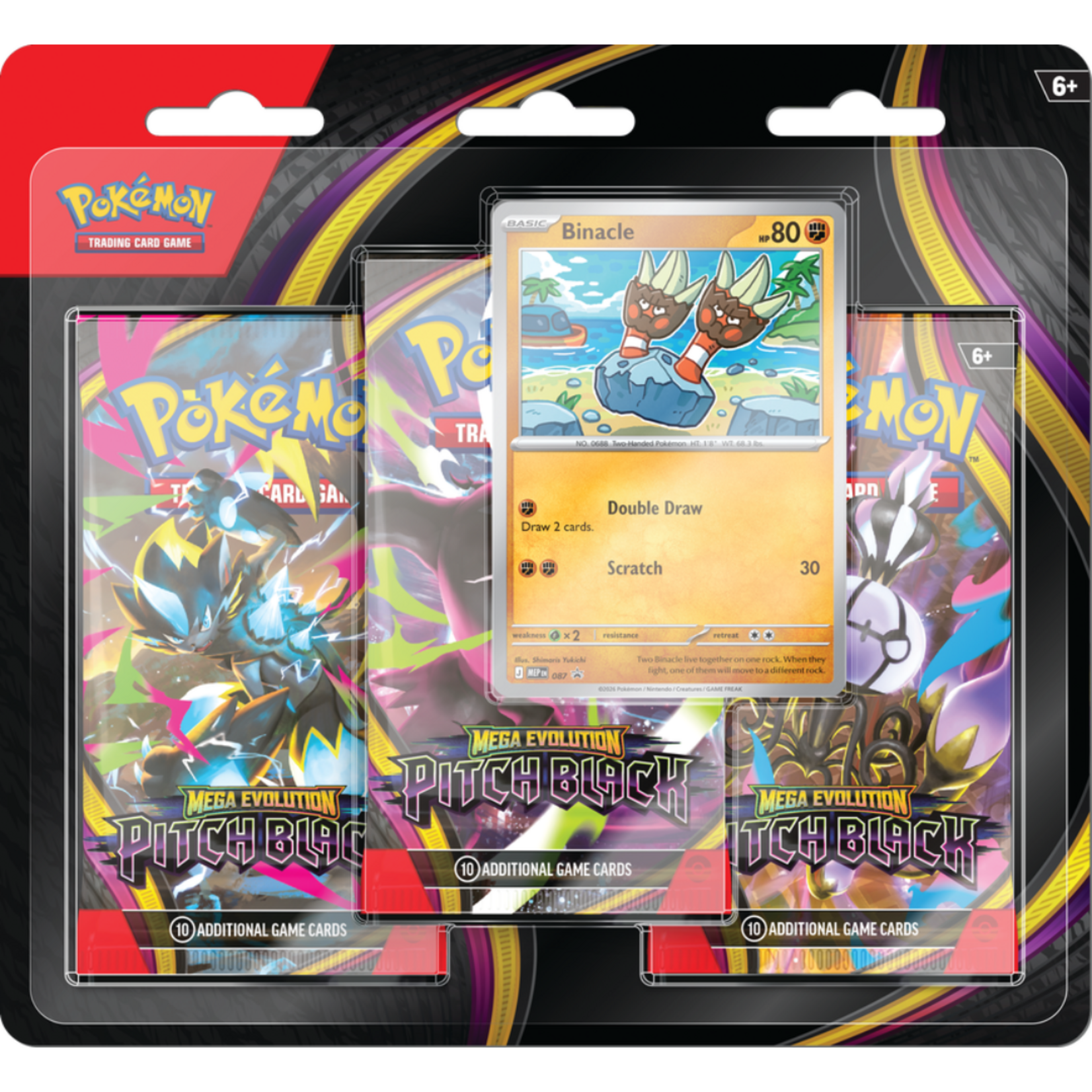Pokemon ME05 - Pitch Black - 3-Pack Blister