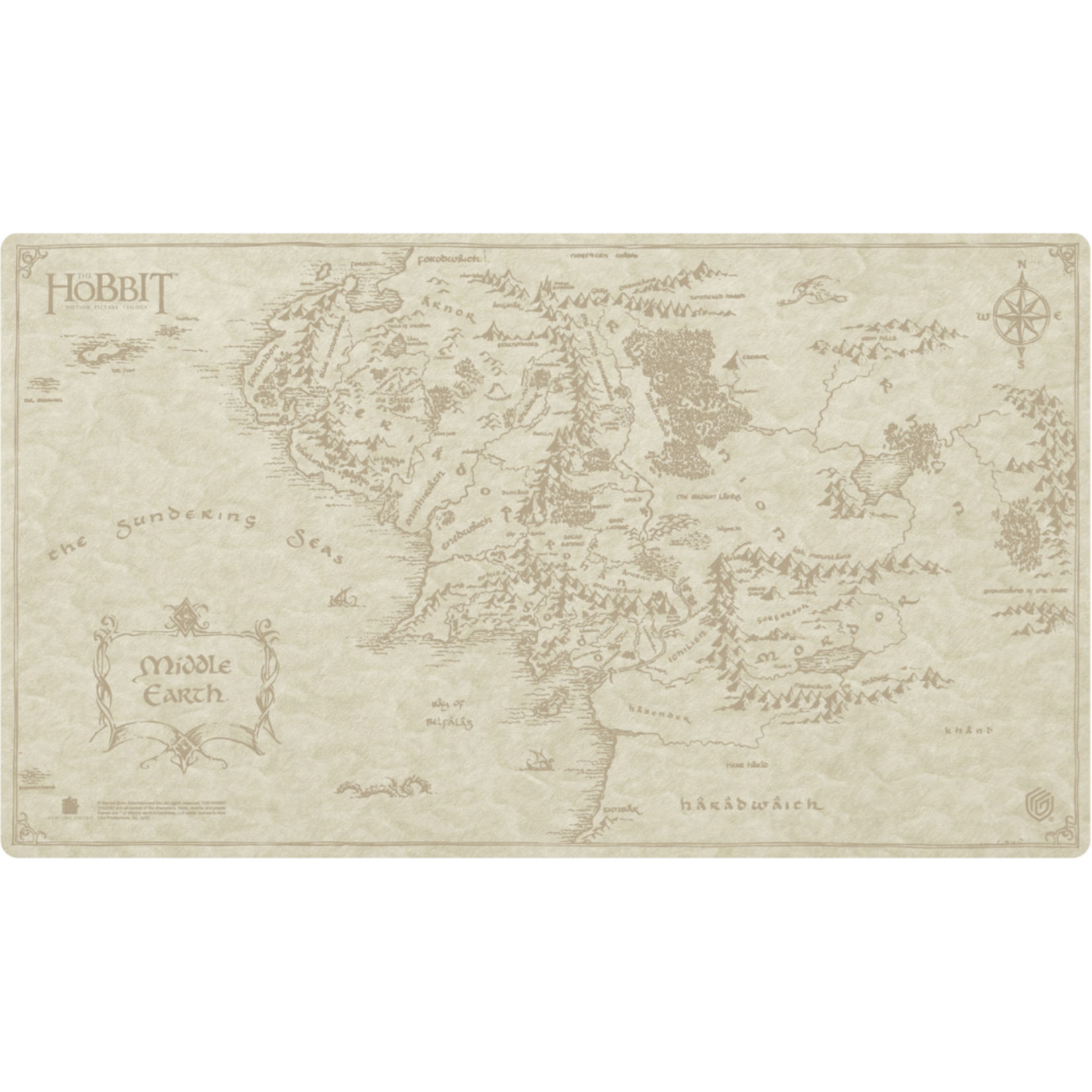 Gamegenic Playmat Sophoskin MTG The Hobbit - Middle-Earth Map