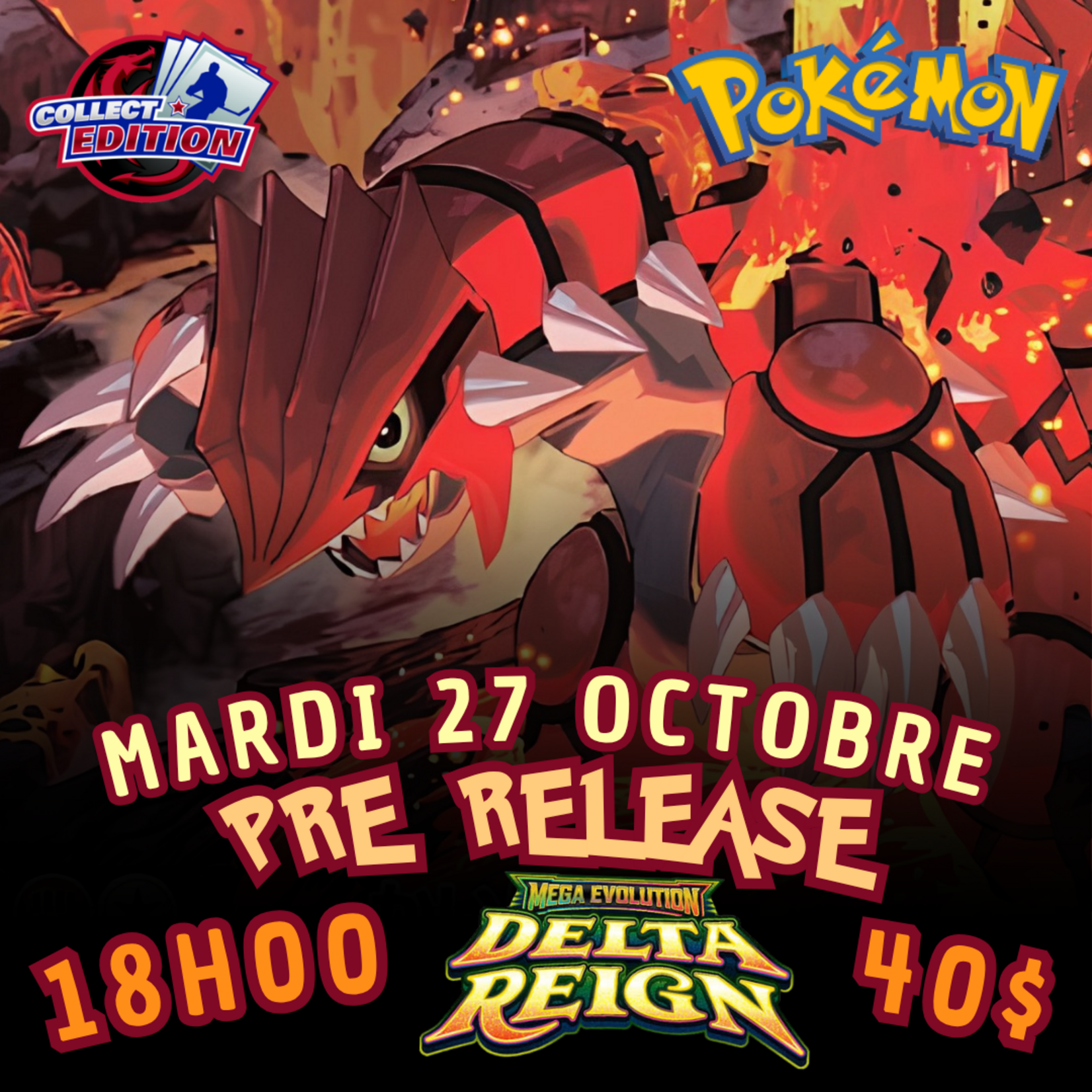 Pokemon Pokemon - Prerelease Delta Reign - Mardi 27 Octobre - 18h