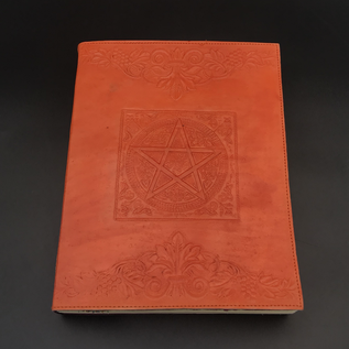 Large Pentacle in Square Journal in Orange