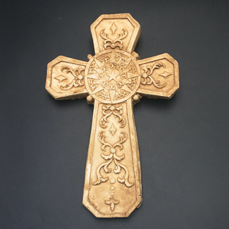 Celestial Cross Wall Hanging in Spanish Clay Finish