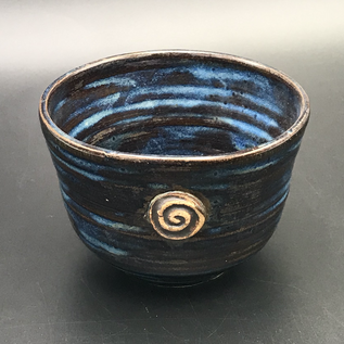 Altar Bowl in Blue with Spiral