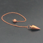 Copper Round Plain Pendulum