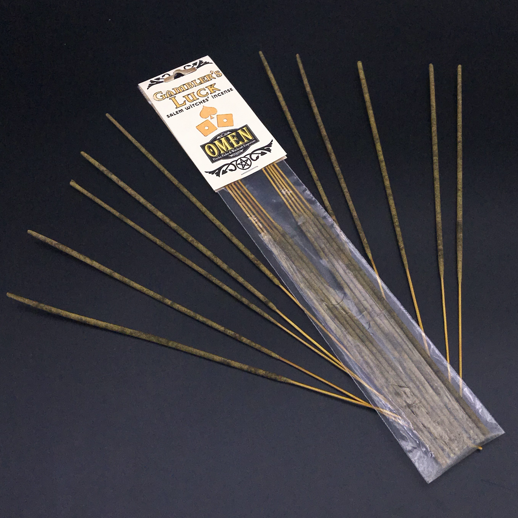 Dark Candles Gambler's Luck Stick Incense Omen Psychic Parlor and