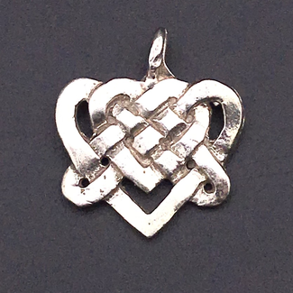 Celtic Lovers Knotwork pendant in Sterling Silver