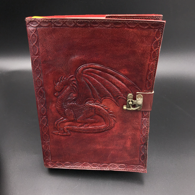 Small Dragon Journal in Brown