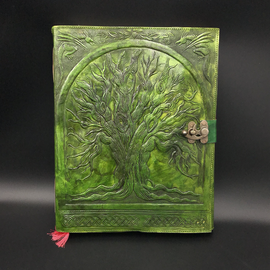 Large Tree of Life Journal in Green