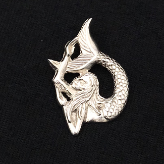 Mythical Mermaid Pendant in Sterling Silver