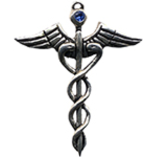 Caduceus Amulet for Healing Ability