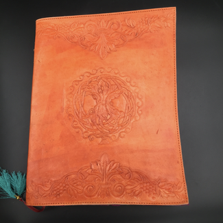 Large Celtic Tree Journal in Orange