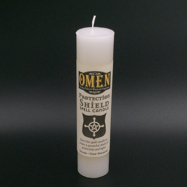 Protection Shield Pillar Candle