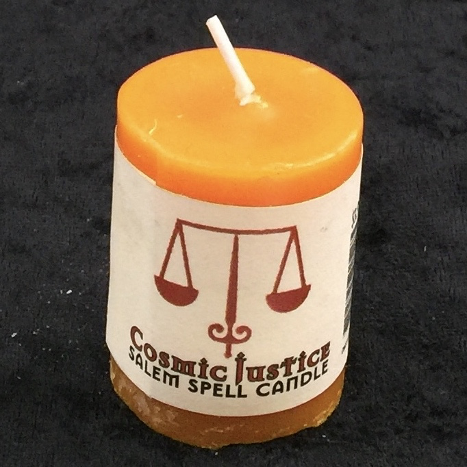 Dark Candles Cosmic Justice Votive Candle Omen Psychic Parlor and