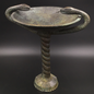 Serpent Kylix Offering Dish - 15 Inches Tall in Solid Bronze - Made in Greece