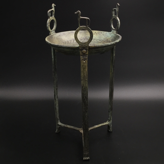 Tripod (censer) with Horses - 16 Inches Tall in Bronze - Made in Greece