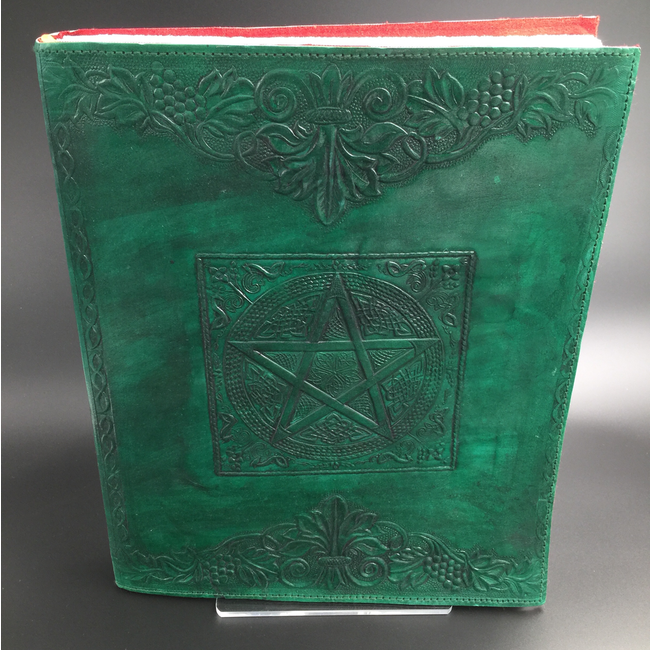 Large Pentacle in Square Journal in Green