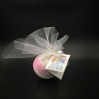 Pure Magic Sweet Seduction Crystal Ball Bath Bomb with a Carnelian Crystal Inside!