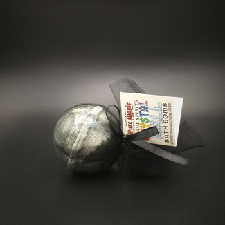 Pure Magic Grave Spirits Crystal Ball Bath Bomb with an Obsidian Crystal Inside!