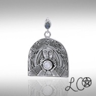 Laurie Cabotâ€™s Grail Knight with Rainbow Moonstone Pendant