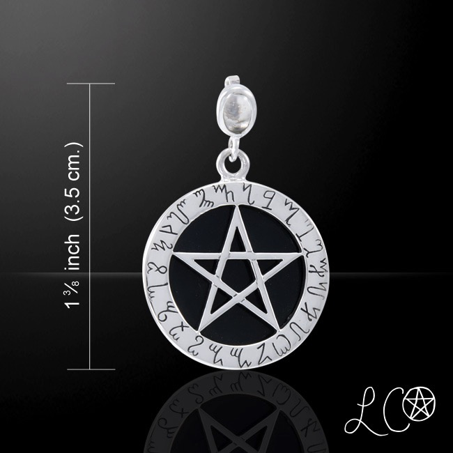 Laurie Cabot’s Majick Mirror with White Quartz Pendant