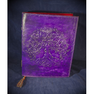 Small Detailed Celtic Knot Tree Journal in Purple
