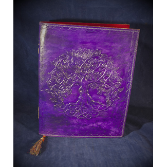 Small Detailed Celtic Knot Tree Journal in Purple