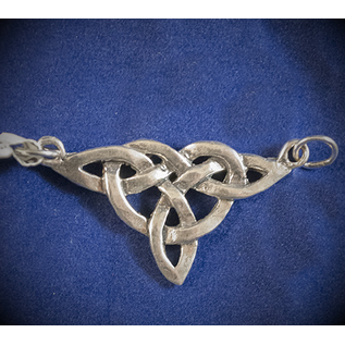 Large Triquetra Centerpiece Pendant in Sterling Silver