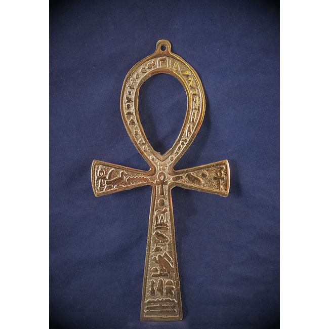 6.5 Inch Brass Ankh - Made in Egypt