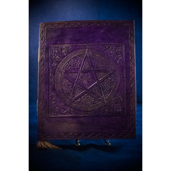 Small Pentacle in Square Journal in Purple