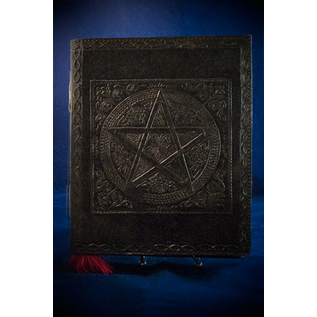 Small Pentacle in Square Journal in Black