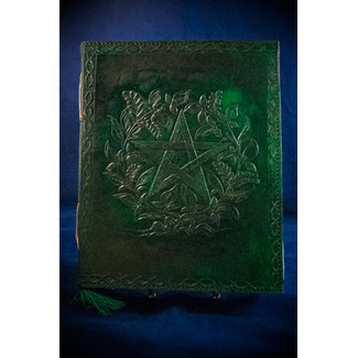 Small Herbal Pentagram Journal in Green