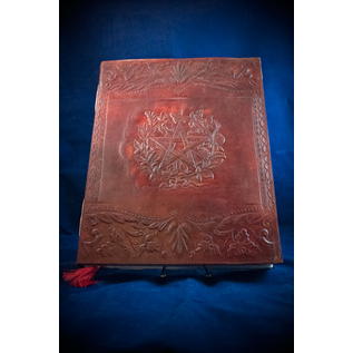 Large Herbal Pentagram Journal in Brown
