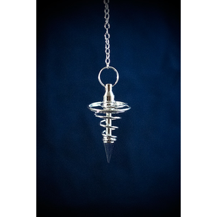 Silver Spiral Metal Pendulum