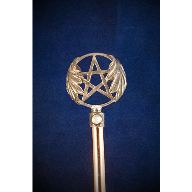 Copper Oak Leaf Pentacle Wand