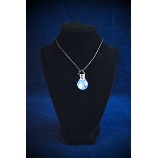 Firefly Pendant with Clear Quartz Tumbled