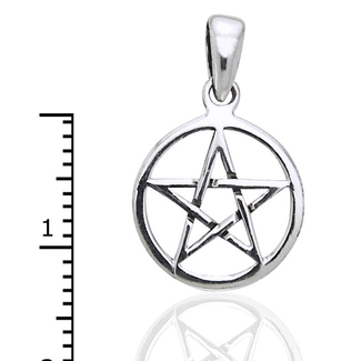 Pentacle Charm Pendant in Sterling Silver