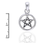 Small Open Pentacle Pendant in Sterling Silver