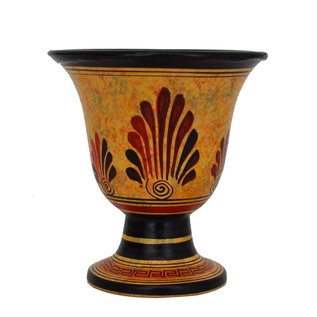 Artemis Ritual Goblet - 4.5 Inches Tall in Handpainted Ceramic from Greece