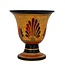 Aphrodite Ritual Goblet - 4.5 Inches Tall in Handpainted Ceramic from Greece