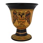 Owl of Athena Ritual Goblet - 4.5 Inches Tall in Handpainted Ceramic from Greece