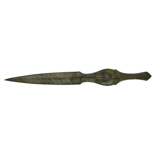 Sword of Achilles - 22.7 Inches Long in Pure Bronze with Patina - Made in Greece